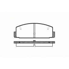 0179.20 REMSA Комплект тормозных колодок, дисковый тормоз