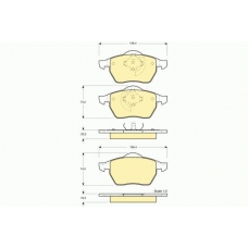 6113762 GIRLING Комплект тормозных колодок, дисковый тормоз