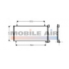 02005115 VAN WEZEL Конденсатор, кондиционер