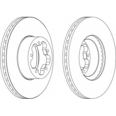 DDF1554C FERODO Тормозной диск