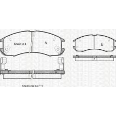 8110 50881 TRIDON Brake pads - front