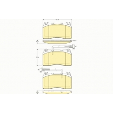 6116039 GIRLING Комплект тормозных колодок, дисковый тормоз