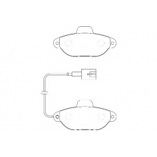 WBP21436C WAGNER LOCKHEED Комплект тормозных колодок, дисковый тормоз