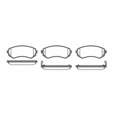 P2173.12 WOKING Комплект тормозных колодок, дисковый тормоз