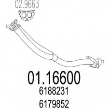 01.16600 MTS Труба выхлопного газа