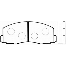 J PA-521AF JAPANPARTS Комплект тормозных колодок, дисковый тормоз