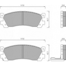445381 ROULUNDS Комплект тормозных колодок, дисковый тормоз