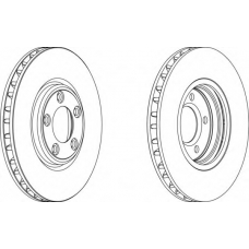 DDF1107-1 FERODO Тормозной диск