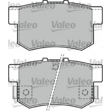 598911 VALEO Комплект тормозных колодок, дисковый тормоз