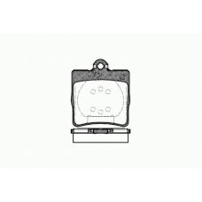 0678 00 KAWE Комплект тормозных колодок, дисковый тормоз