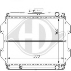 8136104 DIEDERICHS Радиатор, охлаждение двигателя
