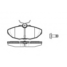 0732.10 REMSA Комплект тормозных колодок, дисковый тормоз