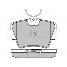 025 239 8017/PD MEYLE Комплект тормозных колодок, дисковый тормоз