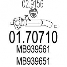 01.70710 MTS Труба выхлопного газа