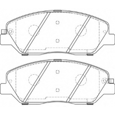 FD7373A NECTO Комплект тормозных колодок, дисковый тормоз