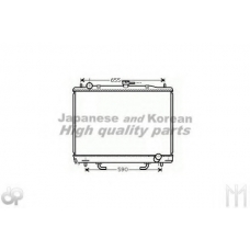 C551-04 ASHUKI Радиатор, охлаждение двигателя