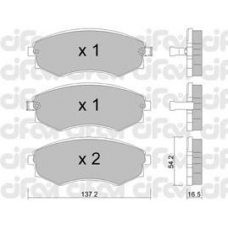 822-518-0 CIFAM Комплект тормозных колодок, дисковый тормоз