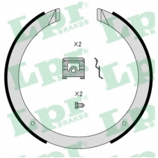 01098 LPR Комплект тормозных колодок, стояночная тормозная с