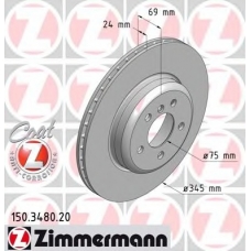 150.3480.20 ZIMMERMANN Тормозной диск