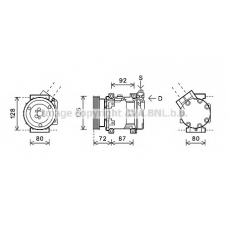 RTAK468 AVA Компрессор, кондиционер