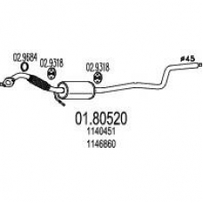 01.80520 MTS Средний глушитель выхлопных газов