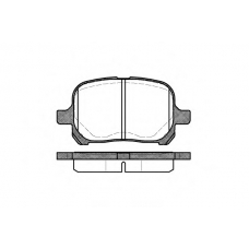 0621.00 REMSA Комплект тормозных колодок, дисковый тормоз