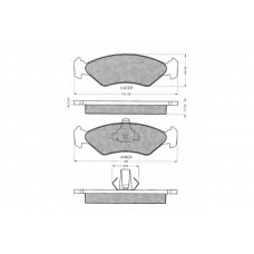 7.446S PEX Комплект тормозных колодок, дисковый тормоз