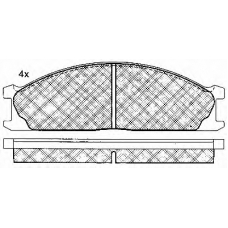 10773 BSF Комплект тормозных колодок, дисковый тормоз