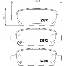 8DB 355 010-241 HELLA PAGID Комплект тормозных колодок, дисковый тормоз