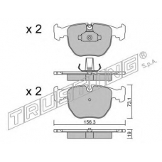575.0 TRUSTING Комплект тормозных колодок, дисковый тормоз