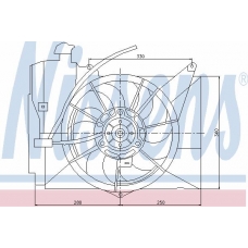 85227 NISSENS Вентилятор, охлаждение двигателя