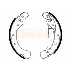 SH2497 BRAKE ENGINEERING Комплект тормозных колодок