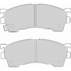 FD6609A NECTO Комплект тормозных колодок, дисковый тормоз