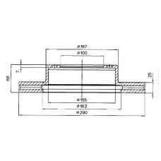 BSF3927 QUINTON HAZELL Тормозной диск