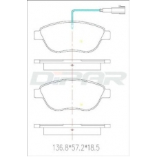 DFB2656 DITAS Комплект тормозных колодок, дисковый тормоз