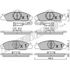 377.0 TRUSTING Комплект тормозных колодок, дисковый тормоз