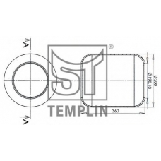 04.060.6006.140 TEMPLIN Кожух пневматической рессоры