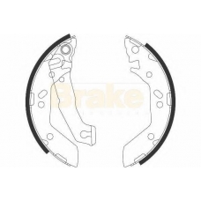 SH2602 BRAKE ENGINEERING Комплект тормозных колодок