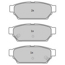 FBP-1771 FREMAX Комплект тормозных колодок, дисковый тормоз