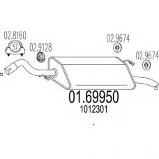 01.69950 MTS Глушитель выхлопных газов конечный