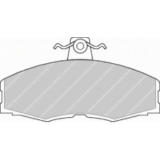 FSL275 FERODO Комплект тормозных колодок, дисковый тормоз
