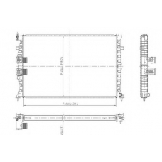 1020864809 ORDONEZ Радиатор, охлаждение двигателя