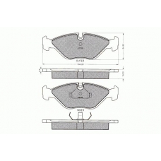 7.110 PEX Комплект тормозных колодок, дисковый тормоз