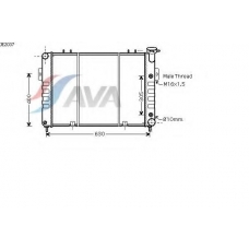 JE2037 AVA Радиатор, охлаждение двигателя