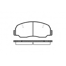 P0783.10 WOKING Комплект тормозных колодок, дисковый тормоз
