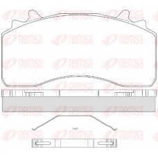 JCA 1526.00 REMSA Комплект тормозных колодок, дисковый тормоз
