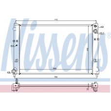 62468 NISSENS Радиатор, охлаждение двигателя