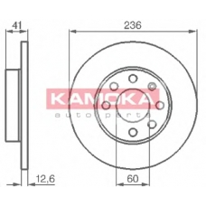 103232 KAMOKA Тормозной диск