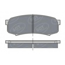 SP 279 SCT Комплект тормозных колодок, дисковый тормоз