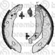 S 61 512 BREMBO Комплект тормозных колодок